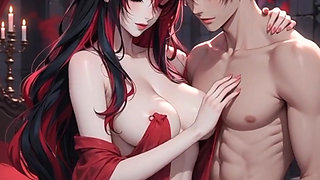 Vampire Step-Mom's Crimson Moon Seduction  Eternal Taboo Fantasy