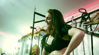 But plug wheel in the slaves bruised ass - Chastity SADISM caning