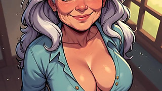 Cartoon Chubby Matures Shirts Open