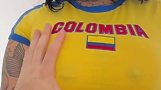 Colombian Stepsister Swallows All My Milk