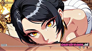 Anime Nubian Princess Impaled and Creampied in Temple
