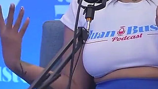 Oiled Latina with Beautiful Tits Kataleya Ross Hops up the Vibrator Machine Until She Cums! Juan Bustos Podcast
