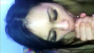 Filipina Amateur Sucks and Swallows Big Cock