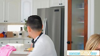 Busty blondie danielle renae uses her son-in-law as her secretary & orders him to lick her labia s4:e3