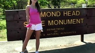 Amateur teens sucking cock outdoors and fucking