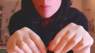 I'm Hungry Now Eating Salmon White Latex Gloves Goddesslolli