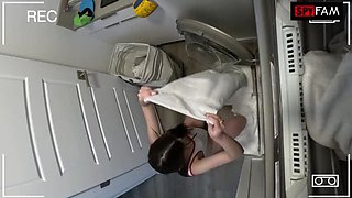 Clumsy Stepsister Stuck in Dryer Needs Stepbrother's Big Cock to Fuck Her Free