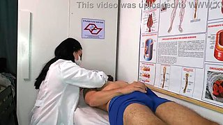 Nurse Jennifer Pimenta Excited By Patient's Big Cock - Rough Medical Fetish & Deep Throat Blowjob