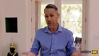 DY4K. Attractive redhead cheats on arrogant boyfriend with his by Daddy4K: Porn