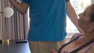 When Stepmom Danni Jones' Tech Fails, Stepson Jodie Johnson's Cock Prevails