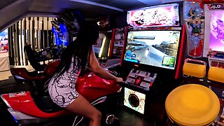 Big ass Thai GF fucked from behind doggy