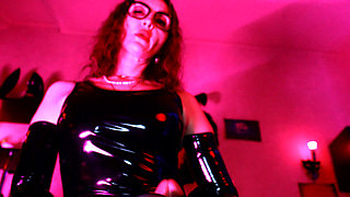 Femdom Solo Mistress Eva Latex Goddess in Vinyl Heels