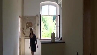 Wild Car Threesome Blondes Ride Hard Cock