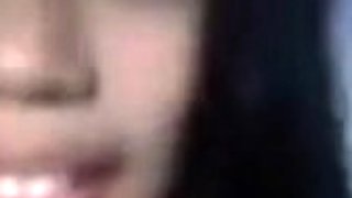 Skinny Asian Girl on a Video Call