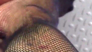 Dildo Big Balls Trampling by Beautiful Feet