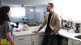 Satine sneakily sucks Quinton's amazing cock