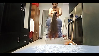 Incredible! My Step Aunt Came Into the House When She Was Doing Toilet Naked and Fell Into the Trap