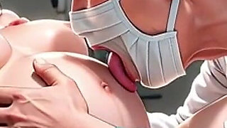 Perverted Doctor Worshipping Pregnant Woman Feet During Exam