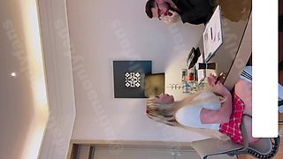 Sensual blonde enjoys passionate office pov with big tits