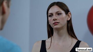 Sucking my clients dick in the gym early morning