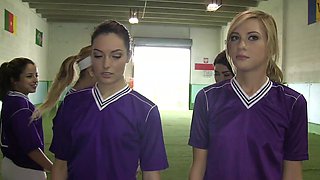 Dirty girls Nikki & Chloe get kinky at the gym