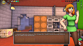 HornyCraft Minecraft Parody - Jenny Gives Steve a Hot Footjob for a Diamond! (Hentai Game Gameplay)