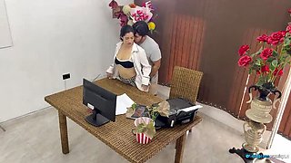 Hot Latina Wife Watches Me Fuck My Secretary In The Office