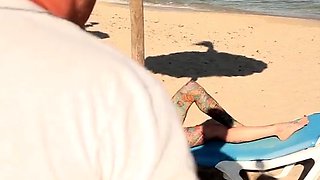 ThisIsGlamour Becky Holt On The Beach BTS LEWD