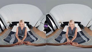 Horny Blonde rides his schlong after fixing her laptop - tmwvrnet