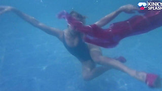 Swim & Play in Pvc Mac, Latex and Heels