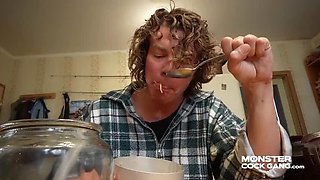 Petite Stepdaughter Gangbang: Huge Monster Cocks Fuck Her Tight Cunt Rough