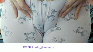 Cameltoe - Swollen Pussy - Rubbing Pussy with Pajama