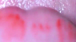 Red lipstick blowjob