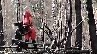 Latex Rubber Humiliation Outdoor