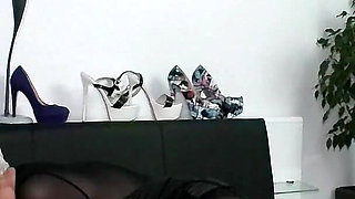 My Nylon Feet Juice Every Squirt Horny Cock!