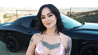 POV Outdoor BBC Riding With Inked Petite Lysagna Del Ray