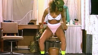 Piss Panties and Big Dildo Orgasm