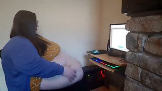 SSBBW secretary humiliated at work by boss - fantasy