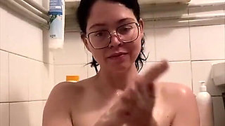 Washing and Bouncing My Huge Tits in My Home Bathtube