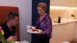 OldNanny Old chubby Granny with young Girl