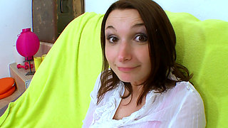 Gorgeous French teen talks about her time with a handsome stud