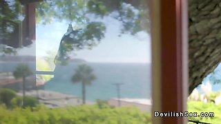 At beach resort married babe fucked by stranger