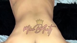 Blonde solo stripping and masturbation