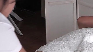 Real Thai Masseuse Uses Oils for Happy Ending