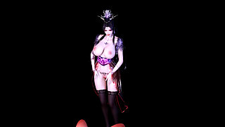 3D Big Boobs Asian Stripper Naked Her Perfect Boobs