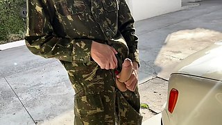 Shemale tranny gets blowjob before sucking