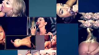 GLORYHOLE SECRETS - Big Tit Abi James Gulps Stranger Loads First Gloryhole