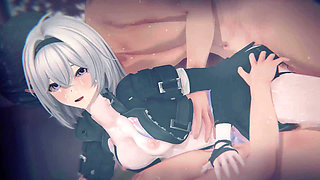[nte] Esper Zero's (coco) Fallen Protagonist Bound Female Mc & POV Sandwich DP (4k/60fps)