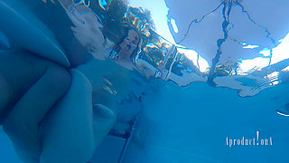 Underwater Ass and Pussy Fisting