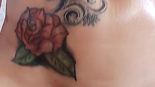 A Hot Brunette Masturbates with a Monster Dildo